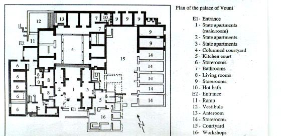 Plan of the Vouni Palace