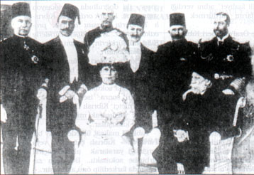 Photograph showing Mehmed Kiamil Pasha seated